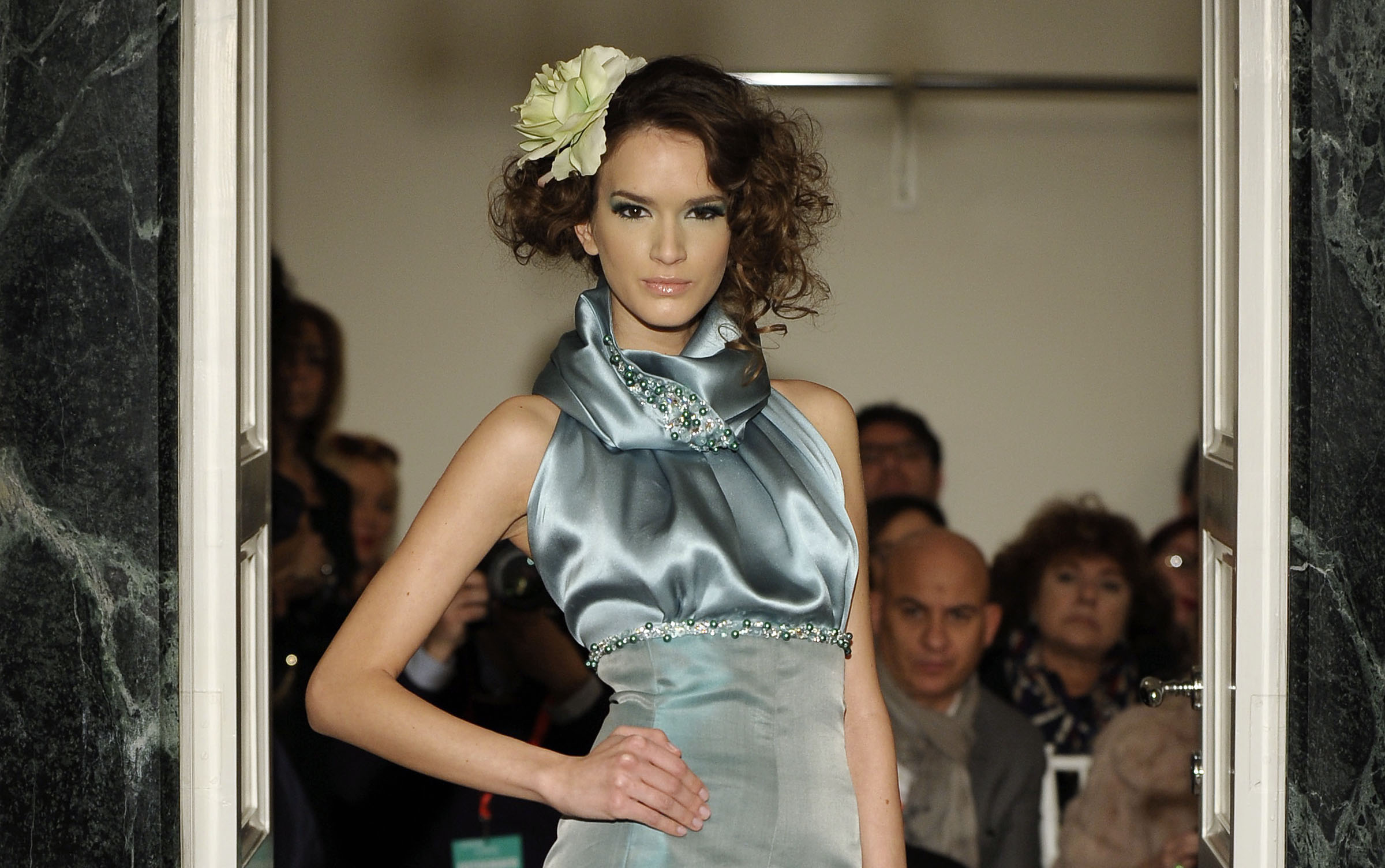 Alta Moda Roma 2013, abiti come rose per Giada Curti