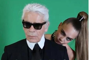 Karl Lagerfeld e Cara Delevingne per Melissa p/e 2013