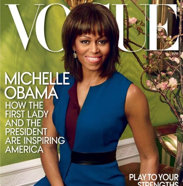 Michelle Obama in Reed Krakoff per la cover Vogue US di Aprile