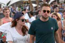 Kristen Stewart e Robert Pattinson in look hipster al Coachella Festival 2013