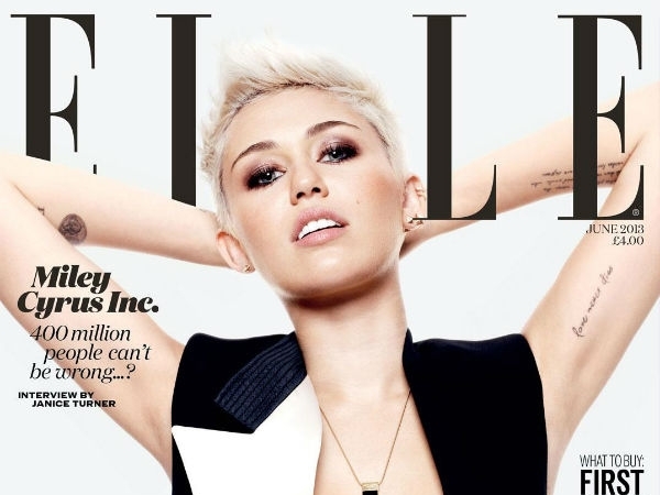 Miley Cyrus sexy e provocante sulla cover di Elle di giugno
