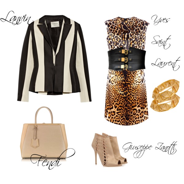 Stripes e animalier per un total look ispirato ad Aria di Pretty Little Liars