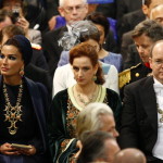 Sceicca-Mozah-con-Lalla-Salma-del-Marocco-e-il-principe-Alberto-di-Monaco