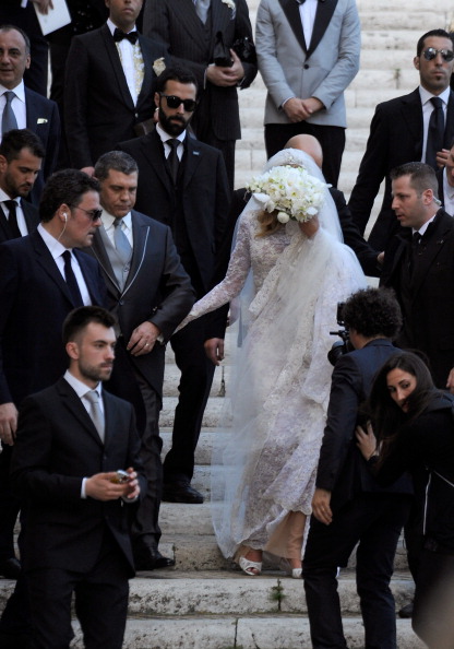 Valeria Marini And Giovanni Cottone Wedding In Rome