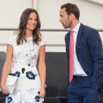 Pippa Middleton abito bianco fiori