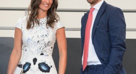 Pippa Middleton abito bianco fiori