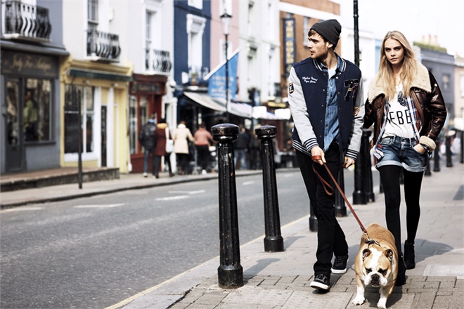 Cara Delevigne testimonial della campagna Pepe Jeans London a/i 2013-14