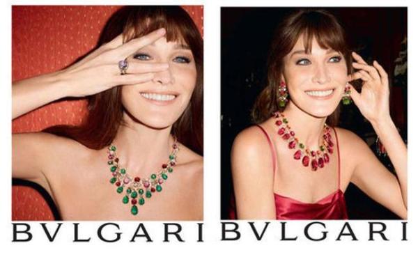 Carla Bruni nuova testimonial di Bulgari