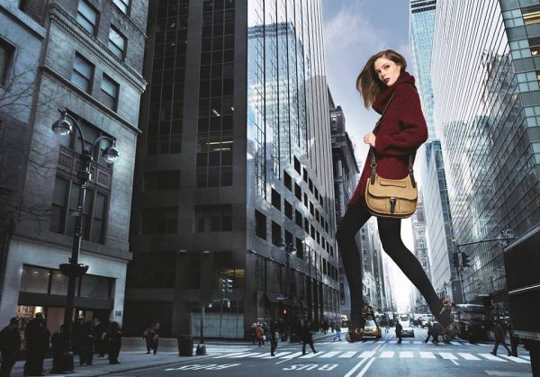 Coco Rocha testimonial Longchamp per la campagna pubblicitaria a/i 2013-2014