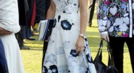 Pippa Middleton abito bianco fiori
