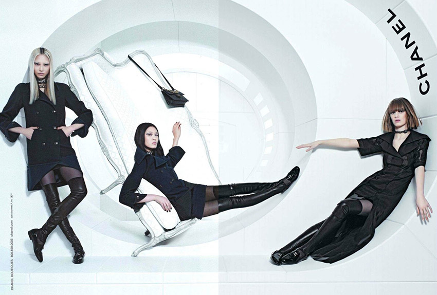 Chanel adv a/i 2013-14, Karl Lagerfeld si ispira a Odissea nello spazio e Barbarella