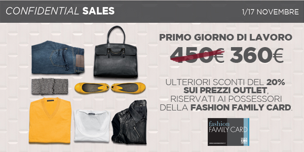 Rinnova il guardaroba con le confidential sales di Fashion District