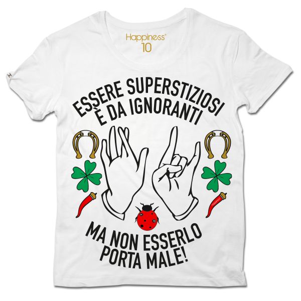 T-shirt superstizione