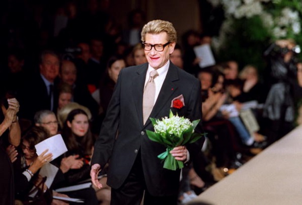 French designer Yves Saint Laurent comes on the ca