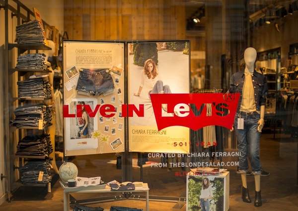 Live in Levi's Window Colab Chiara Ferragni