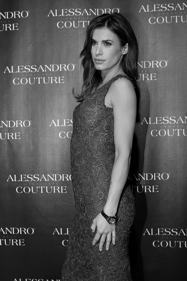 elisabetta canalis indossa un abito alessandro angelozzi couture 2014