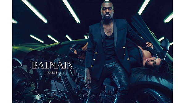 Kim Kardashian e Kanye West insieme per Balmain p/e 2015
