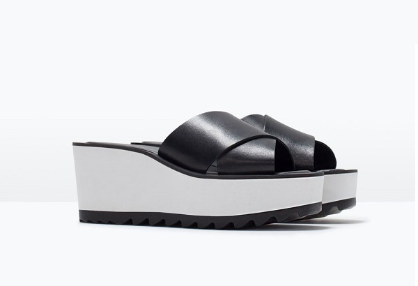 Scarpe p/e 2015, da Zara i sandali con zeppa