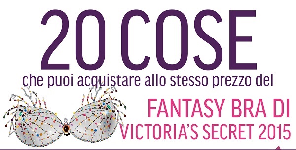 Victoria's Secret, 20 cose che si possono comprare al costo del Fantasy Bra 2015