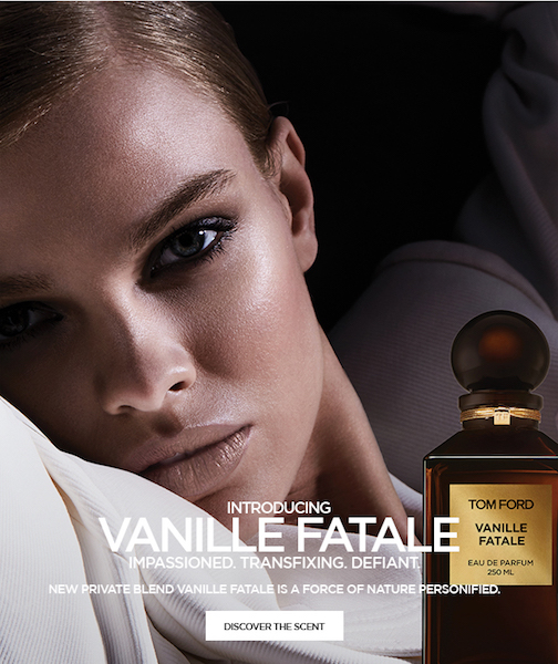 Vanilla fatale, il nuovo profumo unisex di Tom Ford