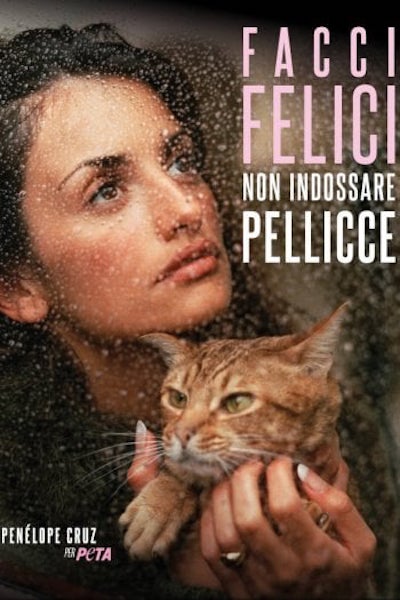 PETA, la nuova testimonial contro le pellicce è Penelope Cruz